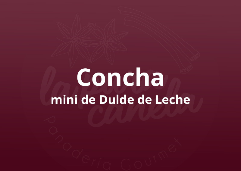 Concha mini de Dulce de Leche
