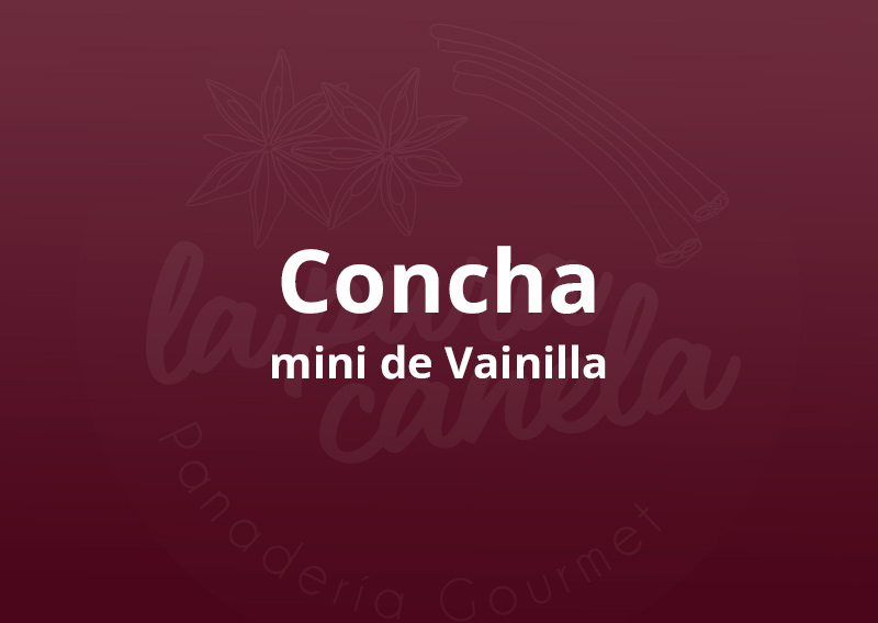 Concha mini de Vainilla